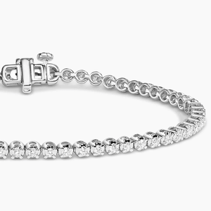 Designer Gold Plated <b>Silver</b> Moissanite <b>Bracelet</b> with Fine Round Diamond Perfect for Gifting and Festive Wear - Product Image 4