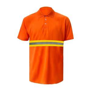 Chemise de sécurité réfléchissante haute visibilité ANSI Classe 3, manches longues, vêtements de travail respirants, maille nid d'abeille haute visibilité - Product Image 2