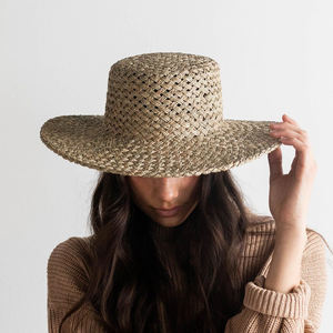 Fashion <b>Hat</b> Summer Beach <b>Hat</b> Made of Seagrass Wide Brim Wholesale From Vietnam - Product Image 2