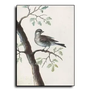 המצויר ביד ציפורים בעלי החיים ציור שמן בד באיכות גבוהה קריסטל פורצלן ציור מסגרות קיר לעיצוב בית
