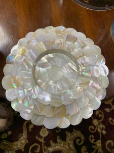 Elegante Juego de Posavasos Hechos a Mano con Concha de Nácar, Posavasos de Primera Calidad para Bebidas, Decoración Moderna para Mesa de Té y Café, Ideal para Regalos - Product Image 4