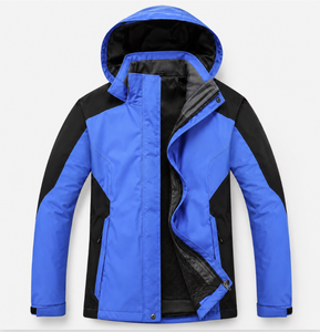 เสื้อแจ็คเก็ตกันน้ำแบบมีฮีตเตอร์บุนวมสีสันตัดกันสำหรับทุกเพศ - Product Image 1