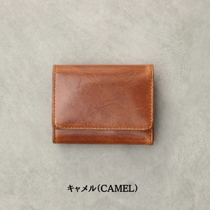 Genuine Leather Short Vintage Trifold Card <b>Holder</b> <b>Wallet</b> Japan - Product Image 5