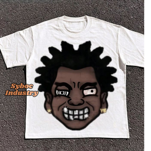 425 gsm t-shirt pour hommes sérigraphie personnalisée recadrée surdimensionné coupe ample t-shirt pour l'été garçons Streetwear - Product Image 5