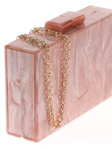 Luxury Evening Handbag for Wedding Ceremonies, Bridal <b>Showers</b>, and Elegant Events Premium Handcrafted Resin Clutch Bag - Product Image 4