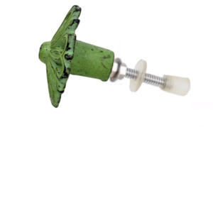 Vente chaude en fonte jardin vert fleur boutons tiroir armoire poignée tire pour cuisine commode chambre salon entrepôt - Product Image 2