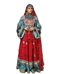 2025 nouvelle tendance robes afghanes pour femmes robes respirant Multi couleurs longue longueur fête de mariage porter robe afghane femmes - Product Image 1