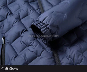 Veste d'hiver matelassée brillante pour homme, grande taille, personnalisée, imperméable, respirante, coupe-vent, de haute qualité, style designer, vente en gros - Product Image 4