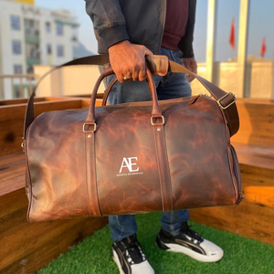 กระเป๋าเดินทางหนังแท้แบบกําหนดเอง Unisex สุดหรูวีคเอนด์กระเป๋าเดินทางกระเป๋าเดินทางค้างคืน - Product Image 1