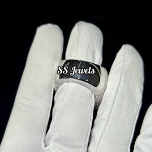 แหวนฮิปฮอปแร็ปเปอร์สีเงินสำหรับผู้ชายทำจาก925ไอซ์ออก VVS ห้องปฏิบัติการปลูกเพชรบัสดาวน์แชมเปี้ยนแต่งงานของขวัญ - Product Image 5