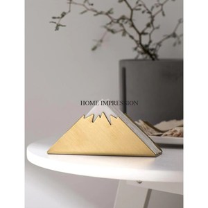 Porte-serviettes en métal poli or de qualité exclusive nouveau Style porte-papier de soie décoratif pour la maison pour l'utilisation d'articles de fête - Product Image 3