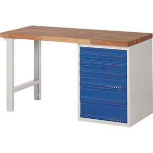 <b>Tool</b> Cabinet Workbench 650W 1500D 700H 840mm Beech Light Grey/Blue - Product Image 1