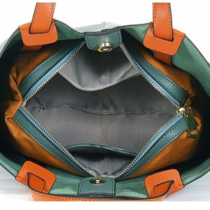 Bolso Tote de Cuero Genuino de Gran Capacidad para Mujer con Cierre de Cremallera, Colores y Logotipo Personalizados, Diseño de Lujo, Color Sólido - Product Image 4