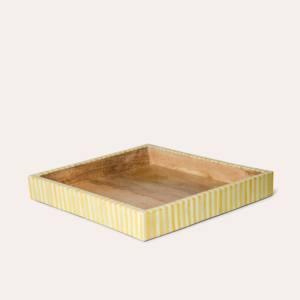 Bandeja de Servir Ecológica de Madera con Diseño de Incrustaciones de Resina y Hueso para Desayuno y Comida, Decoración del Hogar al Mejor Precio - Product Image 6