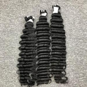 Meilleure qualité 100% cheveux crus vietnamiens tissage en gros prix d'usine lâche vague profonde faisceaux Machine Extensions de cheveux humains - Product Image 5