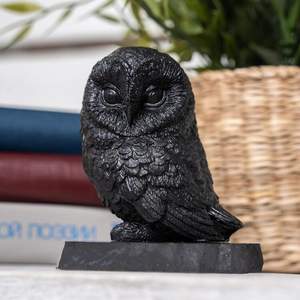Figurine d'hibou en shungite - Product Image 4