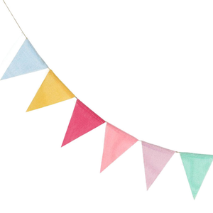 Artículos Festivos para Fiestas Navideñas, Banderines de Arpillera Coloridos Personalizables - Product Image 6