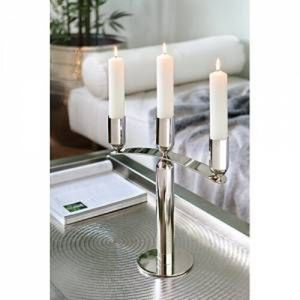 Juego de 3 candelabros de diferentes tamaños, candelabro de plata de diseño moderno para decoración del hogar, candelabro - Product Image 3