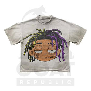 Chemises graphiques pour hommes à manches courtes en coton tricoté, coupe ajustée, respirantes, écologiques, séchage rapide, couleur unie, haute qualité, avec logo personnalisé - Product Image 5