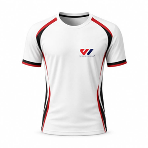 White Color Block <b>Soccer</b> Jersey Short Sleeve Crew Neck Athletic Fit Sports Shirt Team Match Wear Gym Running Training - Product Image 4