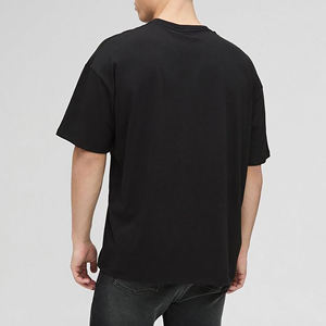 เสื้อยืด100% ทรงหลวมสำหรับผู้ชายเสื้อยืดพิมพ์ลายโลโก้260GSM น้ำหนักเบา - Product Image 5