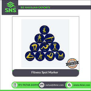 มาร์กเกอร์กลมสำหรับฟิตเนส9 "เส้นผ่านศูนย์กลางไวนิลเนื้อนุ่มทนทานสั่งติดป้ายได้ตามต้องการ - Product Image 2