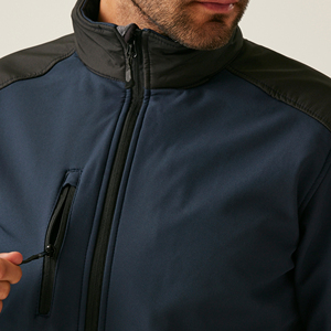 เสื้อแจ็คเก็ตซอฟต์เชลล์สำหรับผู้หญิง สกรีนโลโก้ได้ ซิปเต็มตัว ระบายอากาศได้ดี เหมาะสำหรับกิจกรรมกลางแจ้ง ฤดูใบไม้ร่วง ฤดูหนาว สไตล์ลำลอง ผ้าฟลีซ ย้อมสีพื้น - Product Image 6