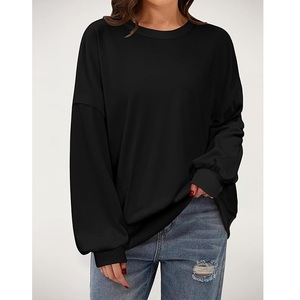 Sudadera de Algodón de Lujo para Mujer, Manga Larga, Cuello Redondo, Nuevo Diseño, Color Sólido, Cómoda, Informal, para la Temporada de Invierno, Hecha en Bangladés - Product Image 4