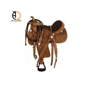 Selle de cheval en cuir, best-seller, selle de cheval occidentale en cuir anglais pour selles de cheval avec ensemble personnalisé - Product Image 2