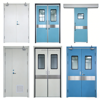 Porte battante simple en acier pour salle blanche, idéale pour usine pharmaceutique, hôpital, laboratoire – Anti-poussière, hermétique, facile à nettoyer