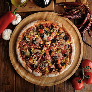 Plateau à dessert rond en bambou de haute qualité, écologique, vaisselle - Product Image 4