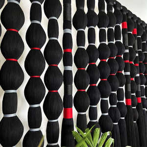 Tapisserie murale asymétrique bohème en fibre artistique moderne Milpa, décoration de lit en macramé, tête de lit mexicaine en fibre artistique moderne - Product Image 2