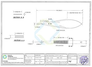 Castroviejo Porte-aiguille incurvé en titane doré de haute qualité Pince à épiler à sourcils de type verrouillage avec pointe pointue - Product Image 6