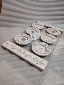 Juego de bandeja para servir de nácar de color y tamaño personalizable hecho a mano con quemador de incienso y caja para Bakhoor - Product Image 5