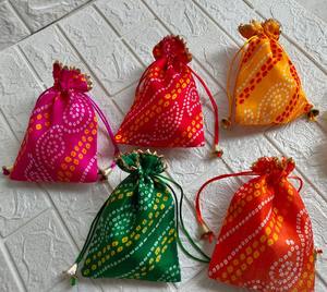 กระเป๋า Polti bandhej กระเป๋าหูรูดสีสันสดใสสำหรับงานแต่งงานงานเลี้ยงงานเลี้ยงฉลองเจ้าสาว - Product Image 5