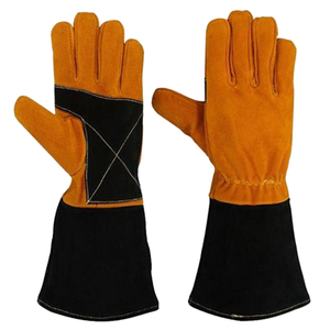 NUEVOS guantes de soldadura de cuero dividido de piel de vaca de alto rendimiento Premium Guantes de cuero para hombres con protección de manos de doble palma - Product Image 6
