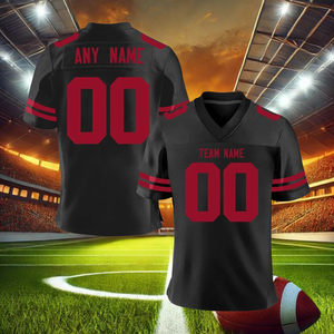 Fútbol americano desgaste malla atlética deportes camiseta Rugby Jersey uniformes Hip Hop Jersey para fiesta - Product Image 4