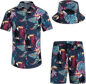 NOUVEAU Ensemble décontracté d'été pour homme : Short slim et T-shirt respirant en coton à manches courtes – 2 pièces avec taille élastique - Product Image 1