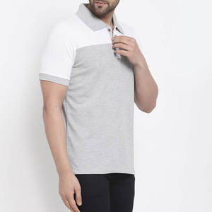 Maillot respirant pour homme, nouveau design, en polyester/coton de haute qualité, séchage rapide, anti-plis, manches courtes, couleur unie - Product Image 2