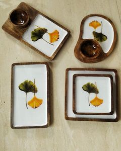 Plato de servicio de madera hecho a mano de lujo con mango perfecto para servir a los invitados con estilo durante las cenas - Product Image 5