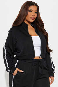 Sudaderas con capucha recortadas de alta calidad con cremallera para mujer, logotipo personalizado bordado, fabricante de sudaderas con capucha con cremallera de felpa francesa de gran tamaño - Product Image 5