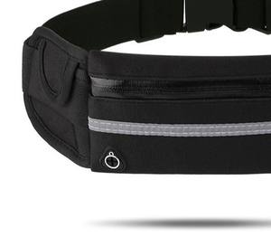 Ceinture de sport de soutien de la taille en polyester/nylon réglable, légère, imperméable et respirante OEM/ODM Fermeture éclair Essentials - Product Image 3