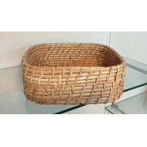 Canne grand plateau de service rond avec poignée différentes tailles pour la maison restaurant plage côté salon etc. canne personnalisée naturelle - Product Image 4