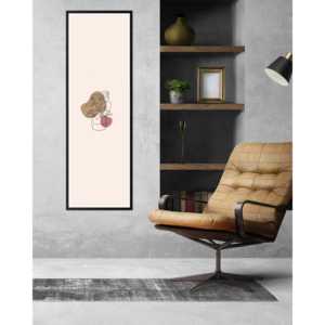 Cadre photo moderne A2 50 x 150 cm en bois décoratif noir, présentoir pour affiches en alliage métallique et aluminium - Product Image 5