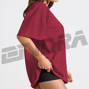 Camiseta informal con cuello redondo para mujer con diseño de color sólido, tela suave simple, elegante y cómoda, perfecta para la moda de uso diario - Product Image 3