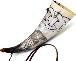 Blowing <b>Horn</b> Viking <b>Horn</b> <b>Drinking</b> <b>Horn</b>, Best Quality with High Glossy Polish From India BY HANNAN HANDICRAFT - Product Image 1