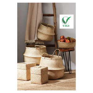 ตะกร้าหญ้าทะเลที่สง่างามสำหรับกระถางดอกไม้ตกแต่งบ้านและองค์กร - Product Image 3