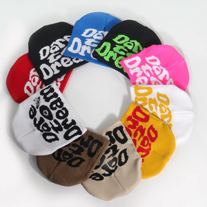 OEM logotipo personalizado Reversible Skully Beanie Hat MOQ bajo All-Over Print Jacquard tejido gorros gráficos - Product Image 1