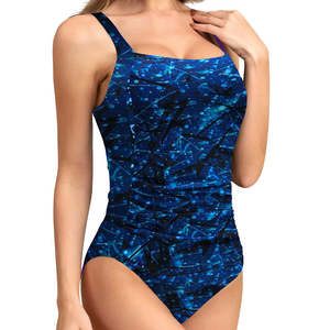 Traje de Baño de Una Pieza para Mujer de Alta Calidad, Color Sólido, Talla Grande, Estilo Único, Logotipo Personalizado OEM - Product Image 5