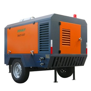 Industrial <b>Portable</b> Screw <b>Air</b> <b>Compressor</b> Trailer Mounted Pneumatic <b>Compressor</b> for Sandblasting Drilling Rig Use - Product Image 1
